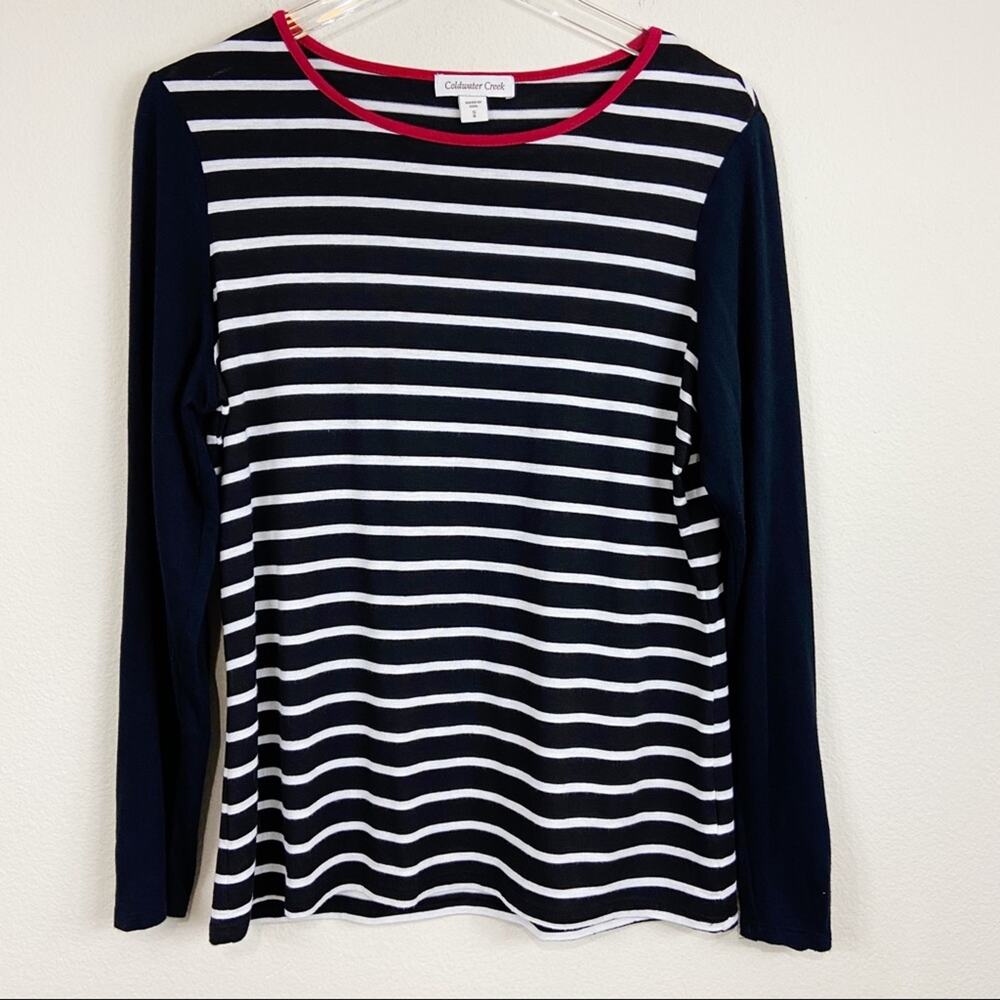 Coldwater Creek Stiped Top Sz S
